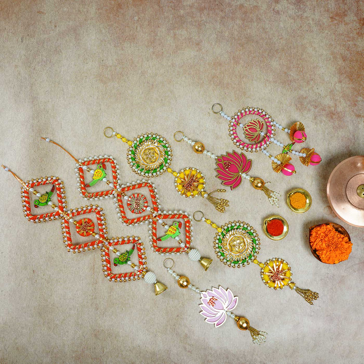 2 Pc | Lotus Festive Wall Hangings