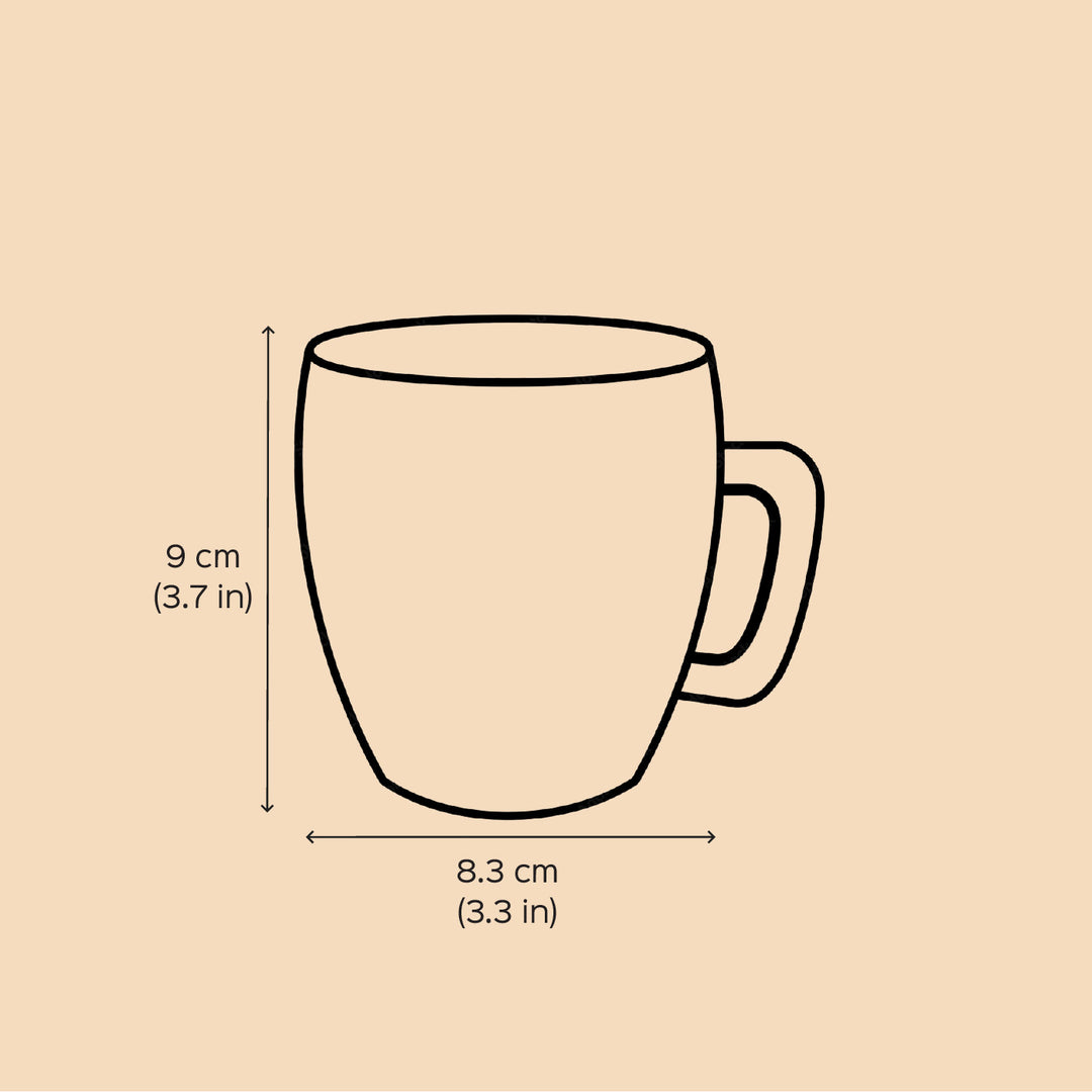 Photo Personalized Hand-Painted Pop Art Illustrated Caricature Mug | 300 ML