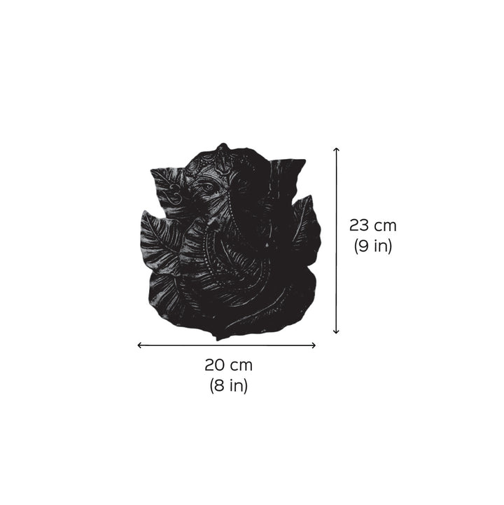 2 Pc | Handmade Ganesh Leaf Terracotta Hangings