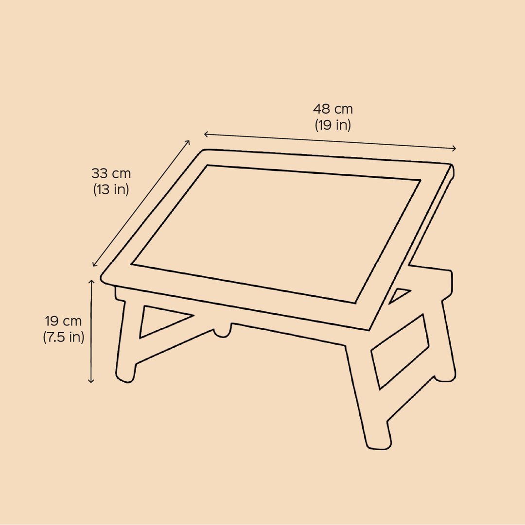 Personalized Enchanted Garden Theme Wooden Foldable Desk