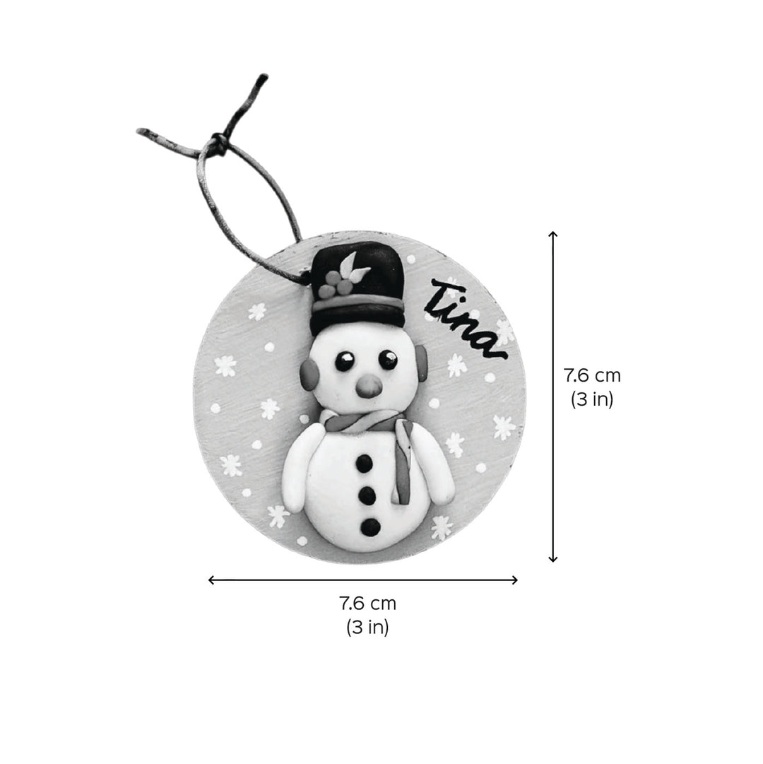 Personalized Clay Penguin Ornament/ Fridge Magnet For Christmas Decoration