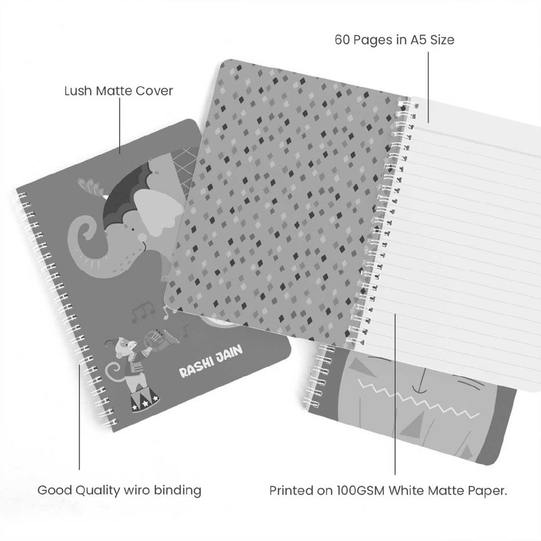 Personalized Nature & I Theme Spiral Bound Notebook | 60 Pages