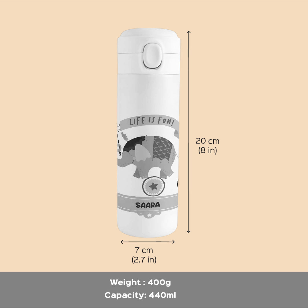 Personalized Space Explorer Theme Steel Insulated Water Bottle