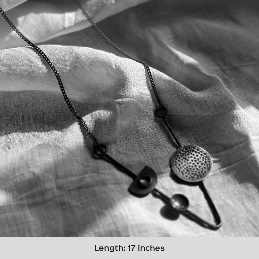 Handmade Minimal Geometric Design Brass Necklace
