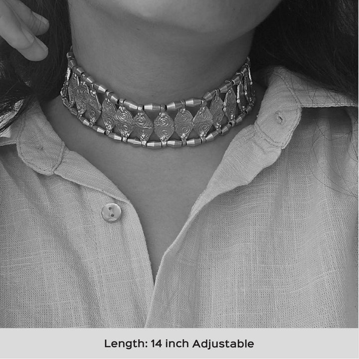 Handmade Solstice Design Choker Brass Necklace