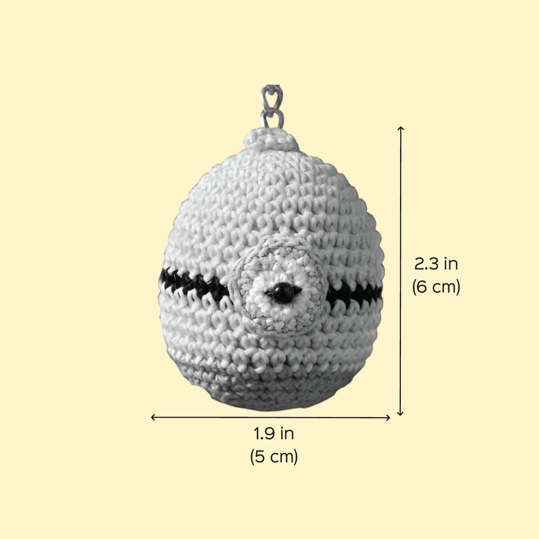 Handmade Crochet Minion Ornament For Christmas Decoration