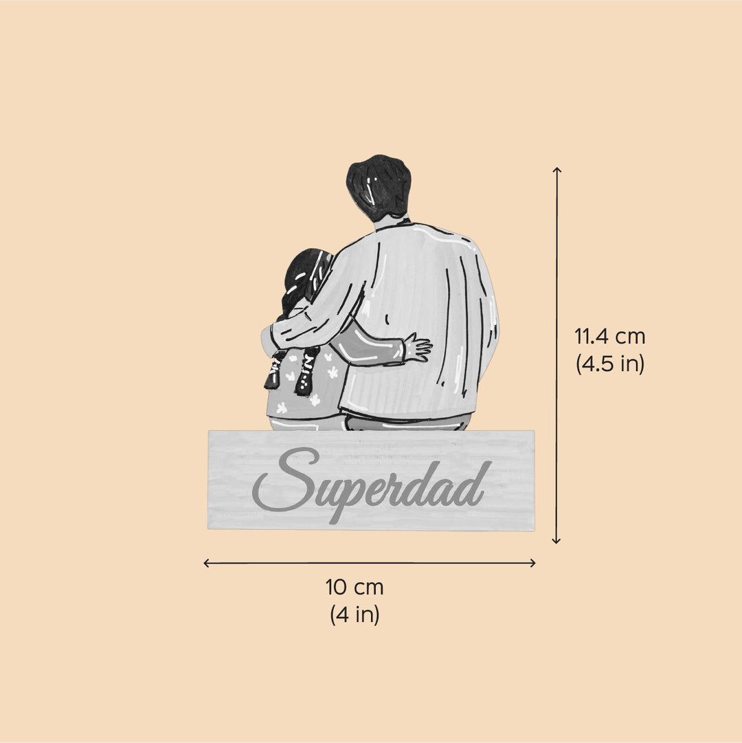 Personalized Daddy’s Little Girl Theme MDF Wood Fridge Magnet For Fathers