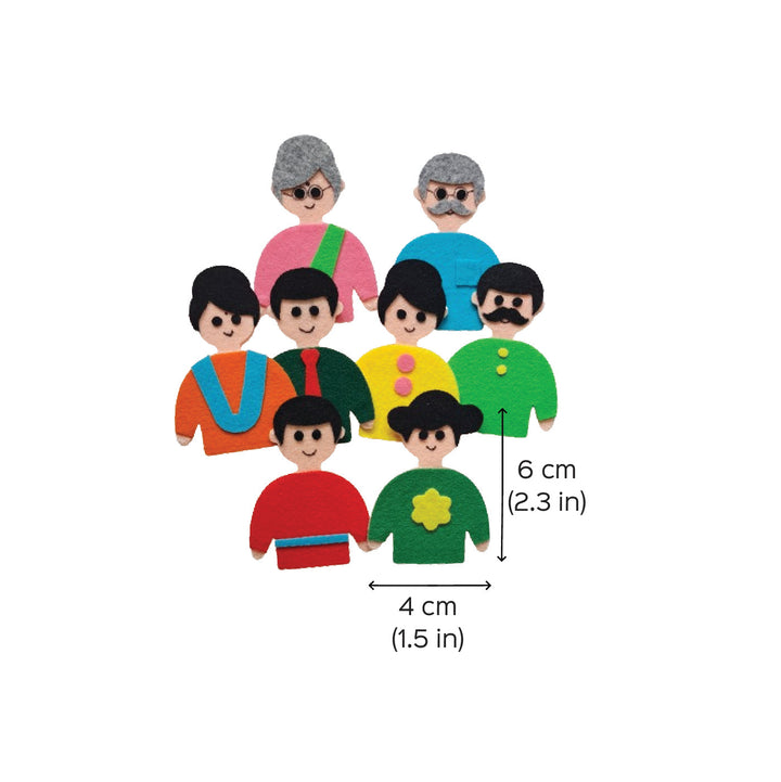 Family Puppets For Kids Story Telling | Set of 8