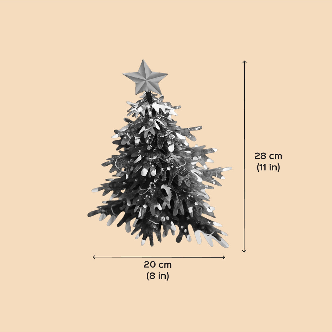 Handmade Printed Christmas Tree Design Paper DIY Kit