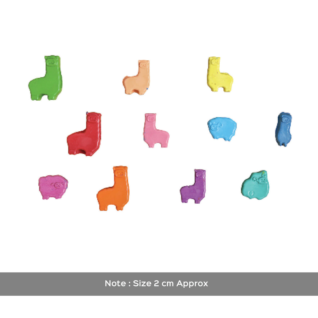 Handmade Non-Toxic Mini Alpacas and Sheep Crayons | Set Of 8