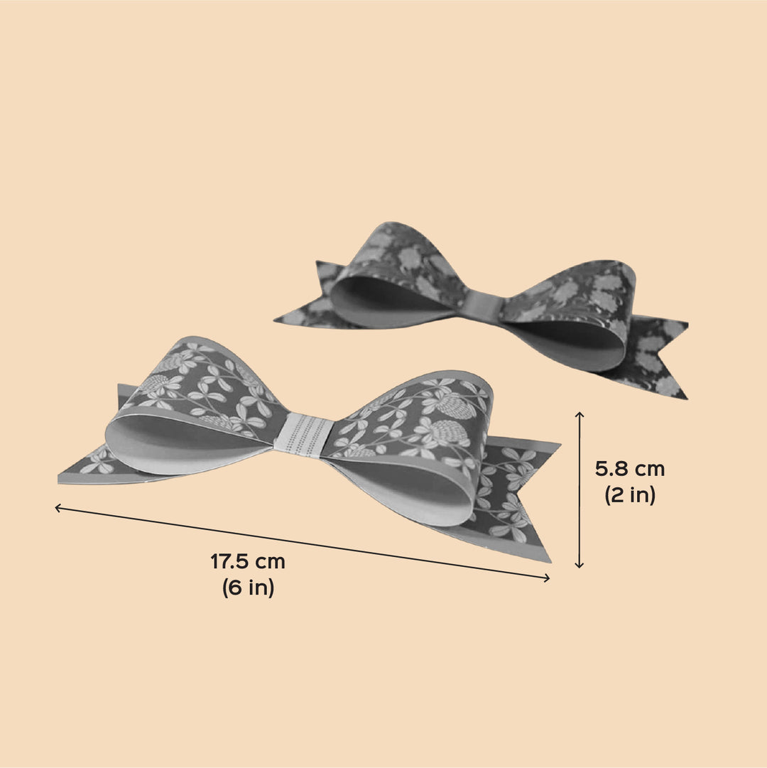 Handmade Printed Paper Bows DIY Kit | Set Of 12