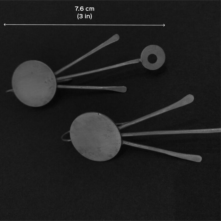 Statement Discs With Spikes Earrings