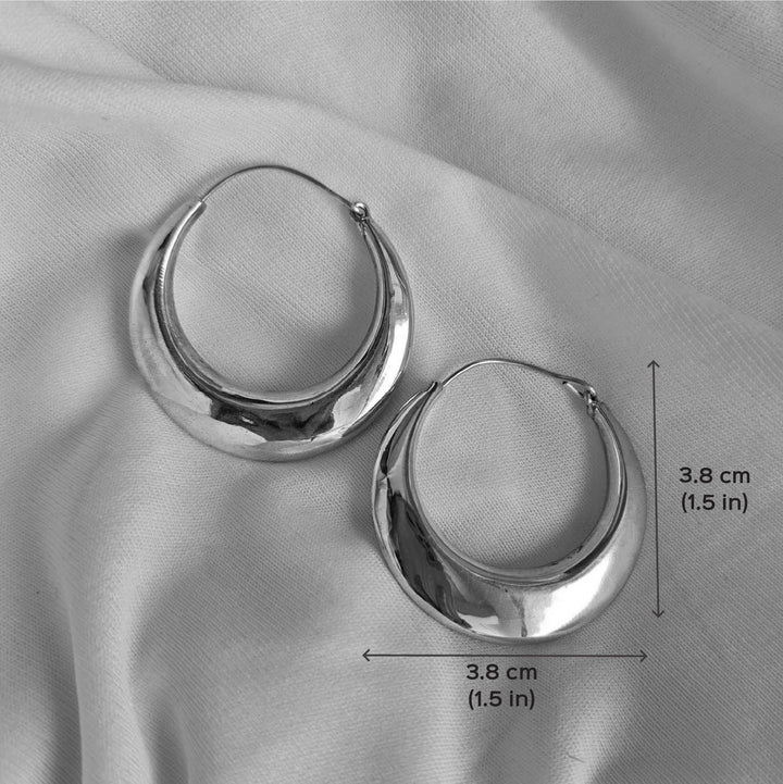 Handmade Vintage Vibes Hoops Brass Earrings | Set Of 4