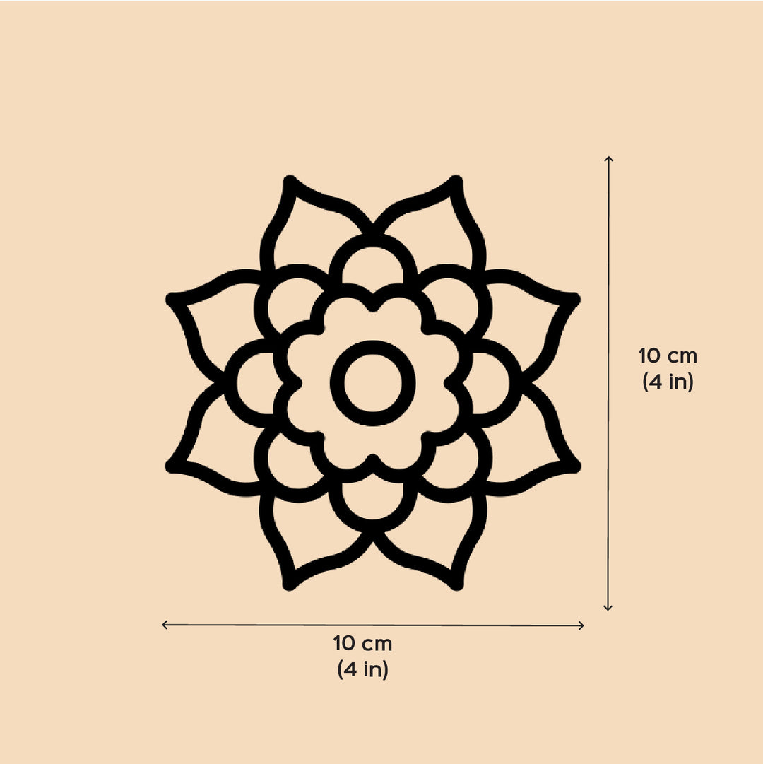 Handmade Phool Rangoli Design Paper Tealight Holder