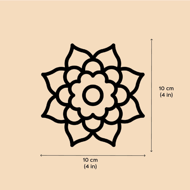 Handmade Phool Rangoli Design Paper Tealight Holder