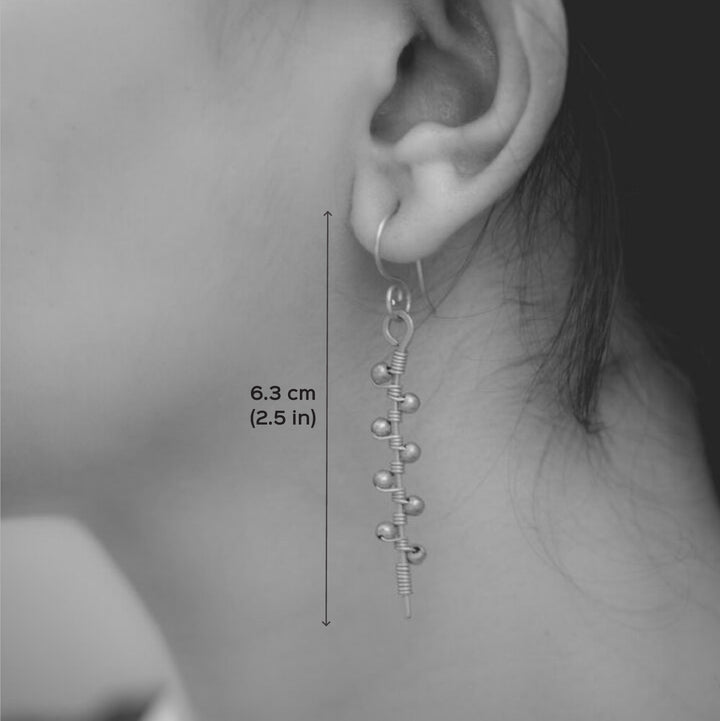 Contemporary Flute Design Earrings