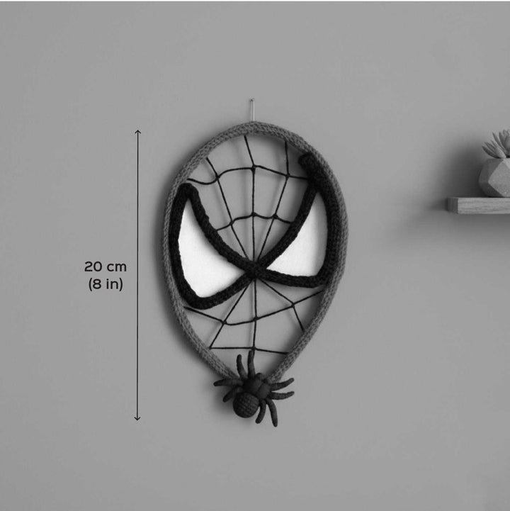 Handmade Knitted Wire Spiderman Hanging For Kids Room Decoration