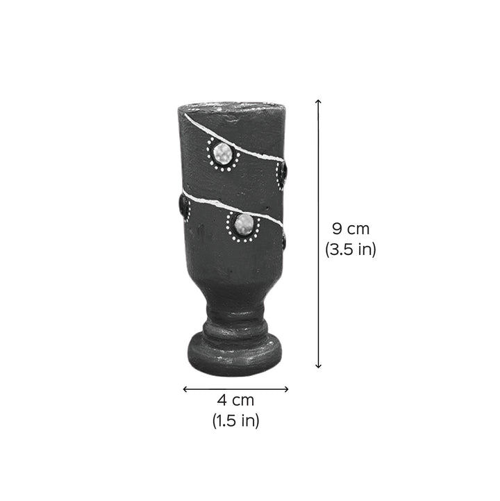Handmade Red Multifunctional Terracotta Candle Holder For Christmas Table Decoration