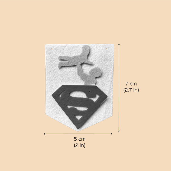 Handmade Superdad Theme Felt Party Decor