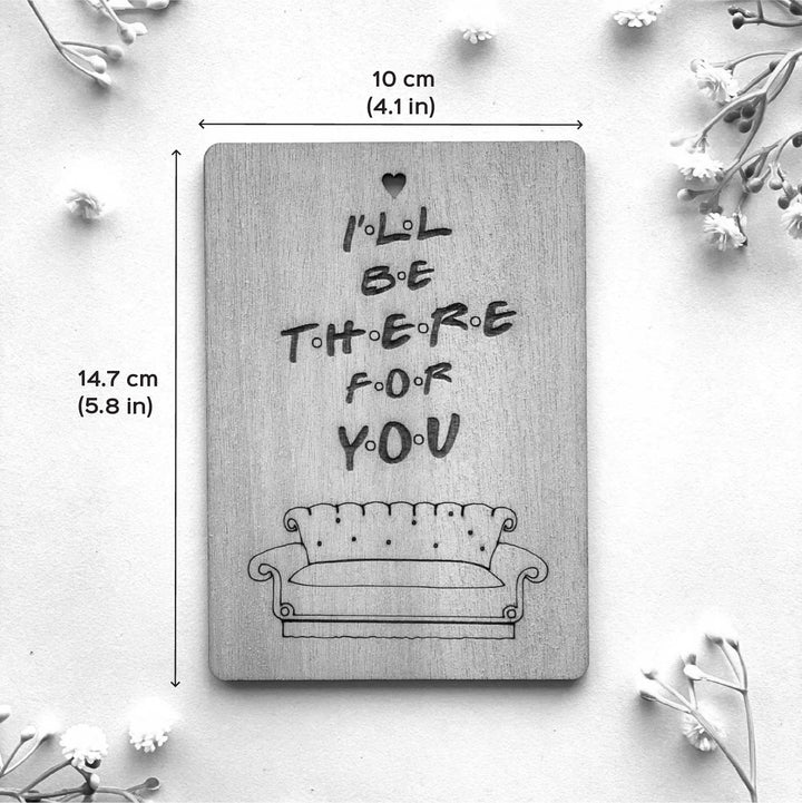 Engraved Dad’s Gift Wooden Greeting Card