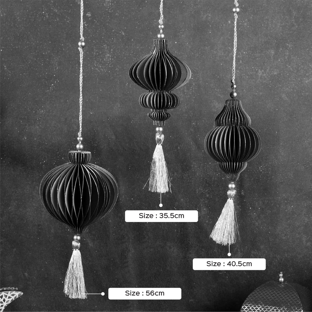 3 Pc | Handmade Eid Ornament Paper Hanging