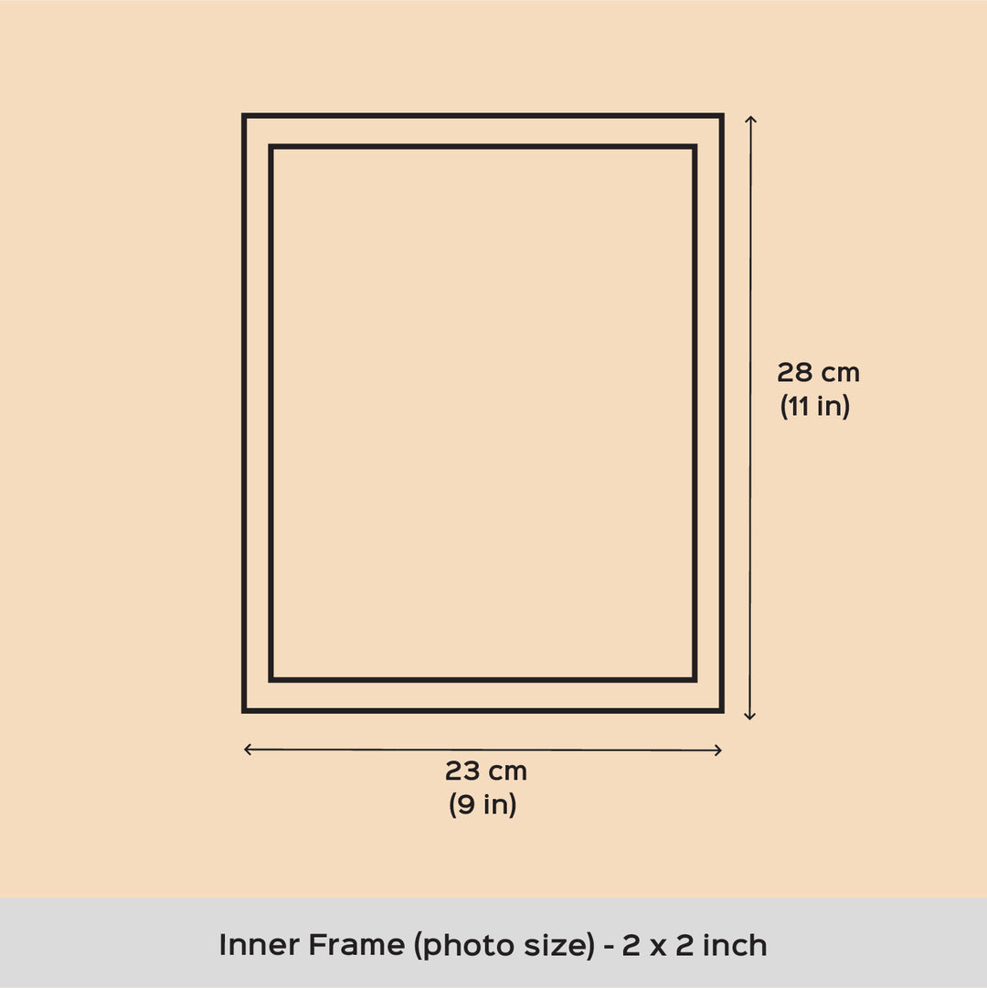 Personalized Photo Grid Frame For Couples