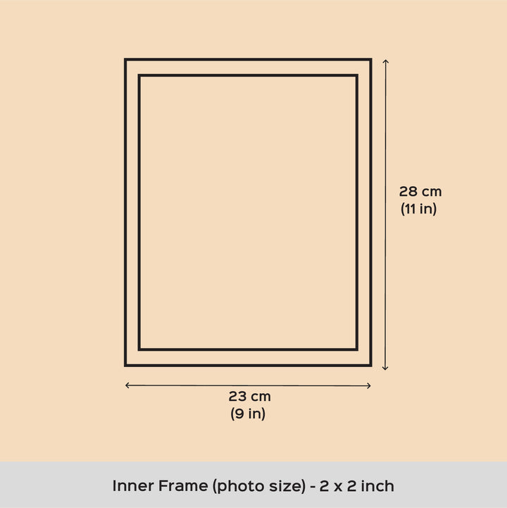 Personalized Photo Grid Frame For Couples