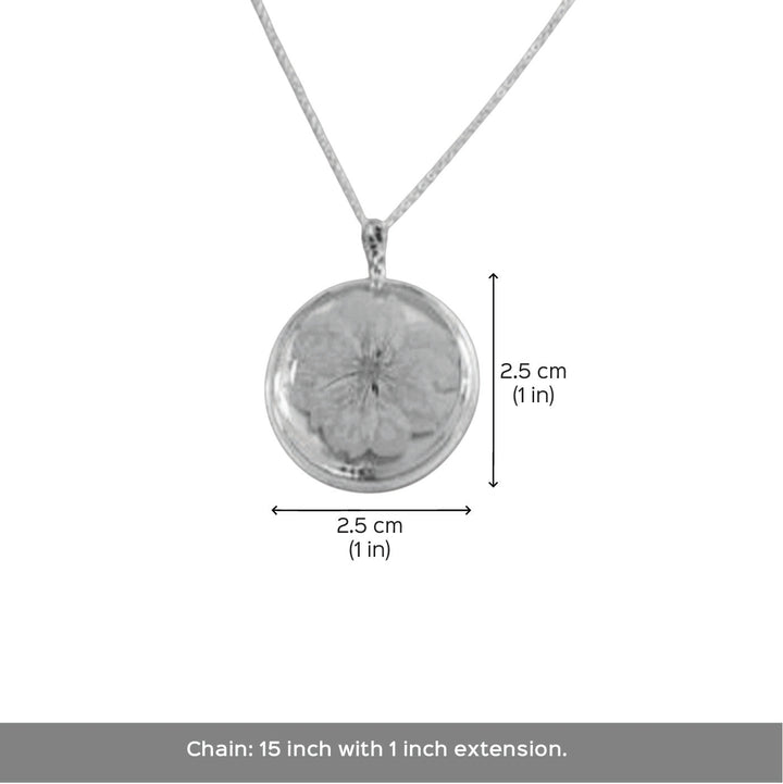 Handmade Preserved Flower White Daisy Brass Necklace