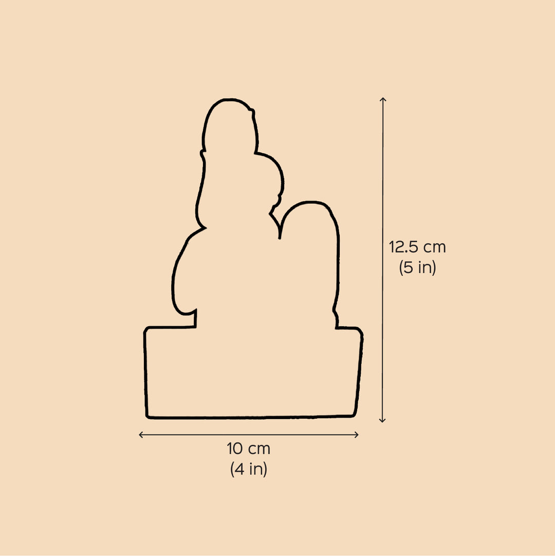 Personalized Caricature Cutout MDF Wood Fridge Magnet For Mothers