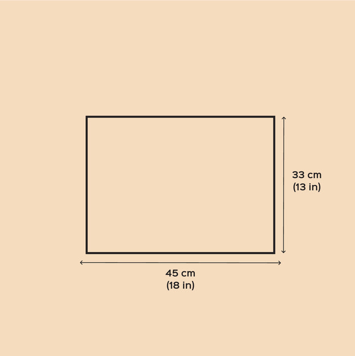 4 Pc | Handmade Checks And Cheer Cinnamon Cotton Table Mat