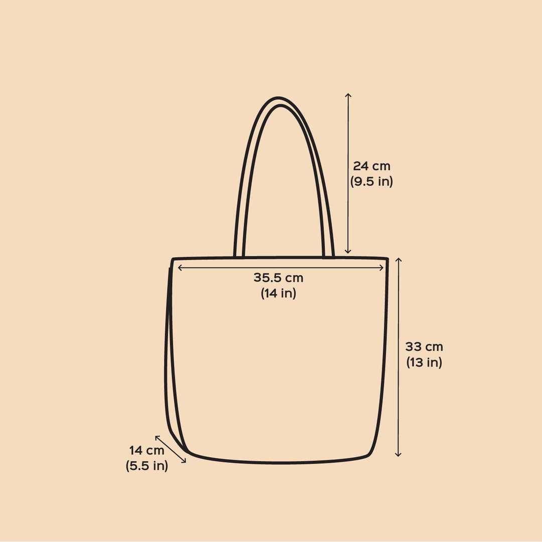 Peacock Blue Horizontal Stripes Handmade Wire Koodai Tote Bag