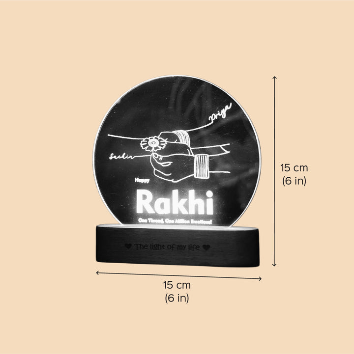 Personalized Engraved Sacred Tie Theme Acrylic Table Lamp