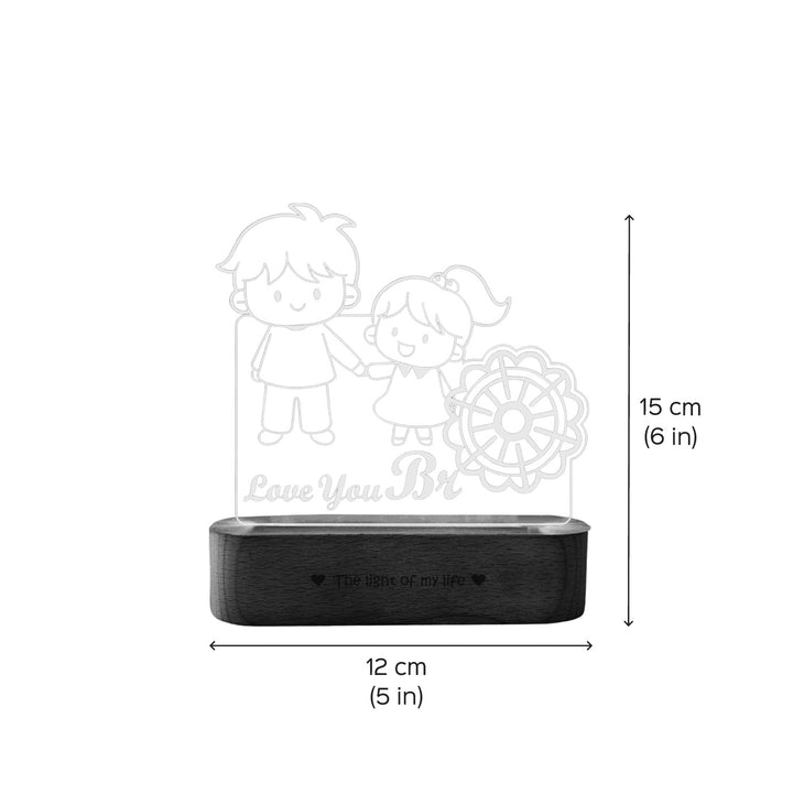 Engraved Bond Lit Acrylic Table Lamp For Brother