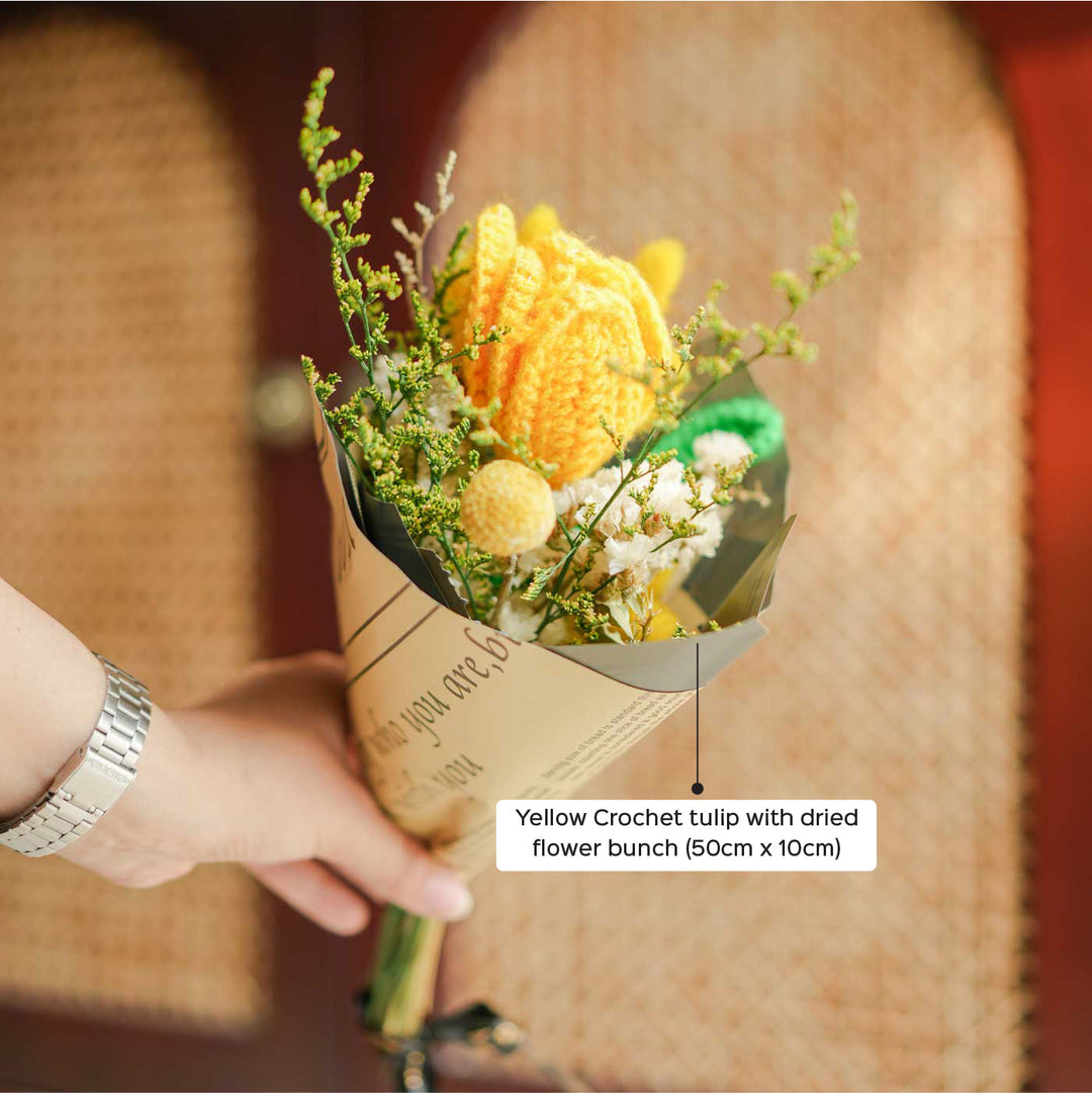 Handmade Crochet Petal Flower Bouquet