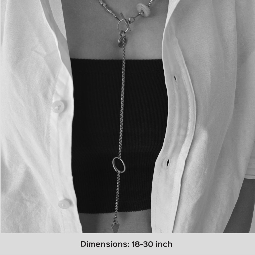 Handmade Ivory Drift Modular Brass Necklace
