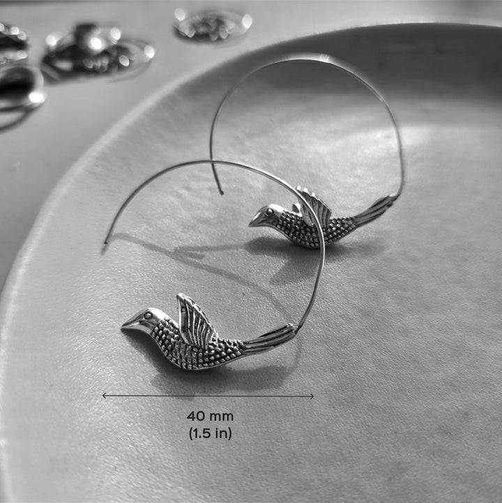 Handmade Fly Hooks Brass Earrings