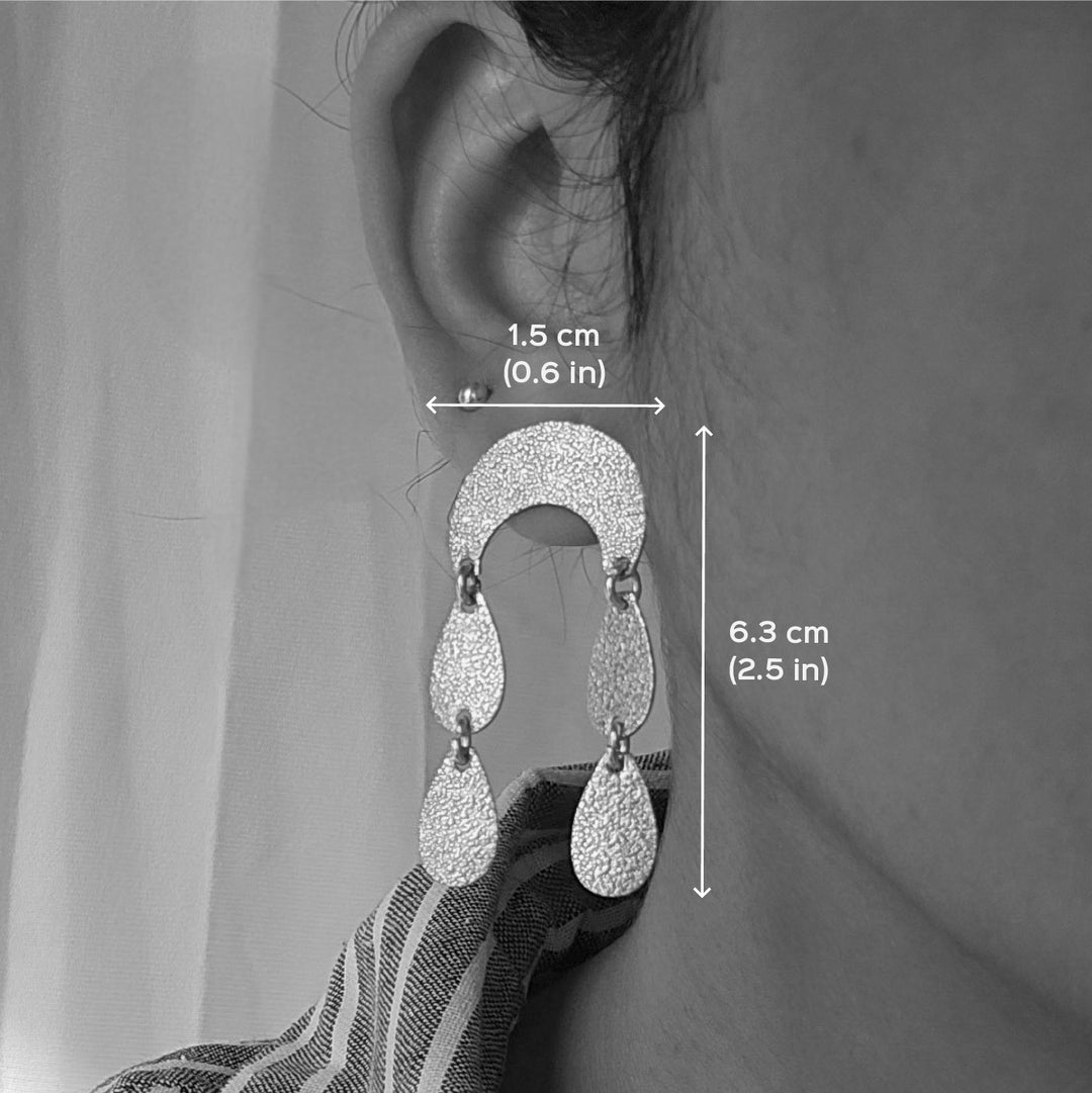 Handmade Drops Design Brass Earrings