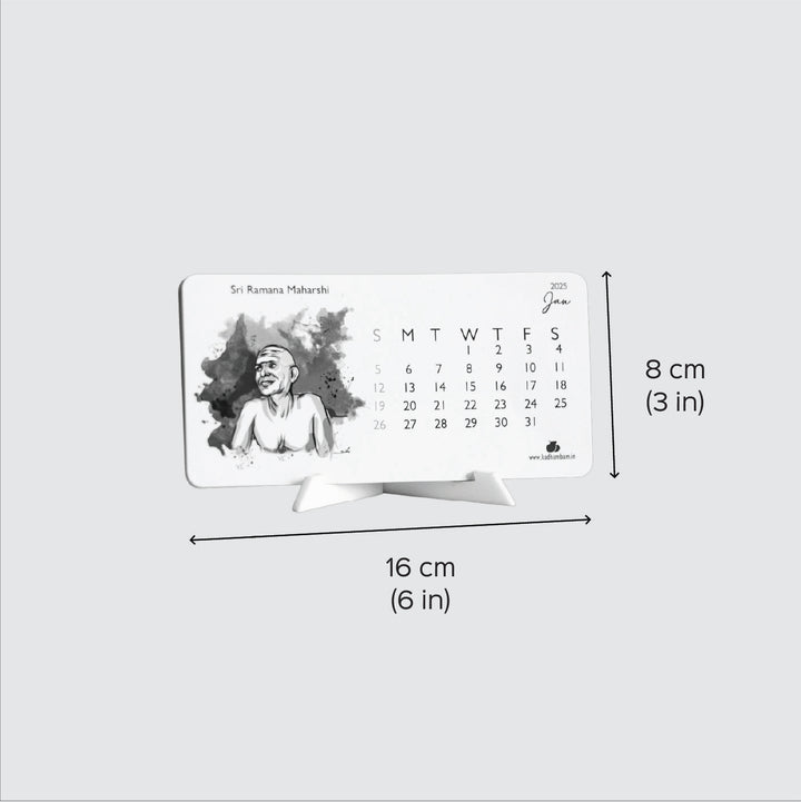 Printed Ramana Maharshi 2026 Desk Calendar