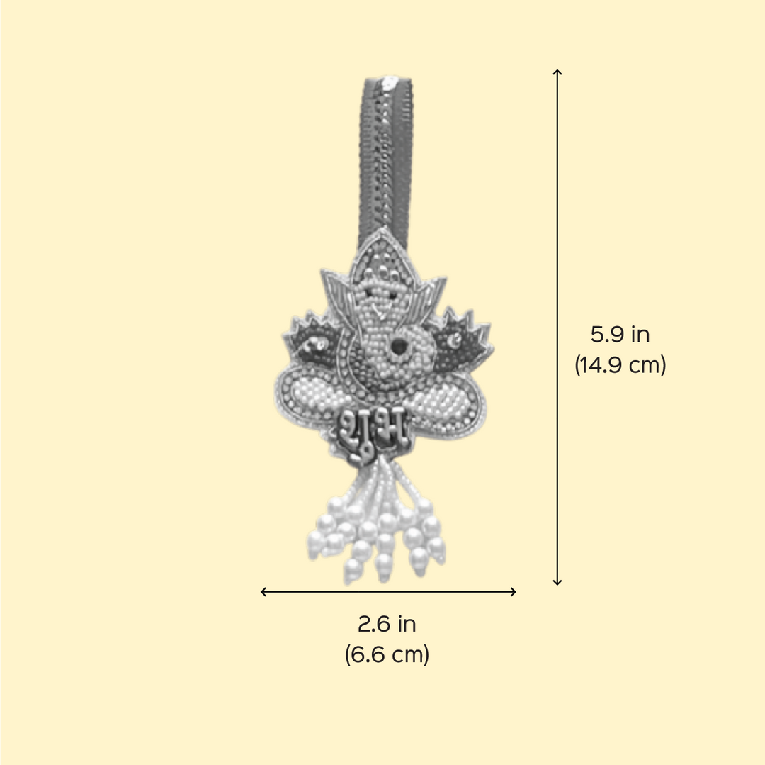 2 Pc | Handmade Beaded Ganesha Shubhlabh Hanging