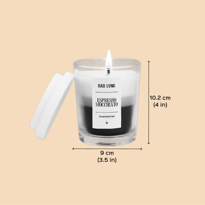 Hand Poured Oat Milk Lavender Latte Grande Scented Soy Wax Candle