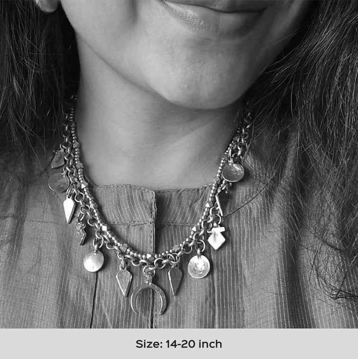 Handmade Tijil Adjustable Brass Necklace
