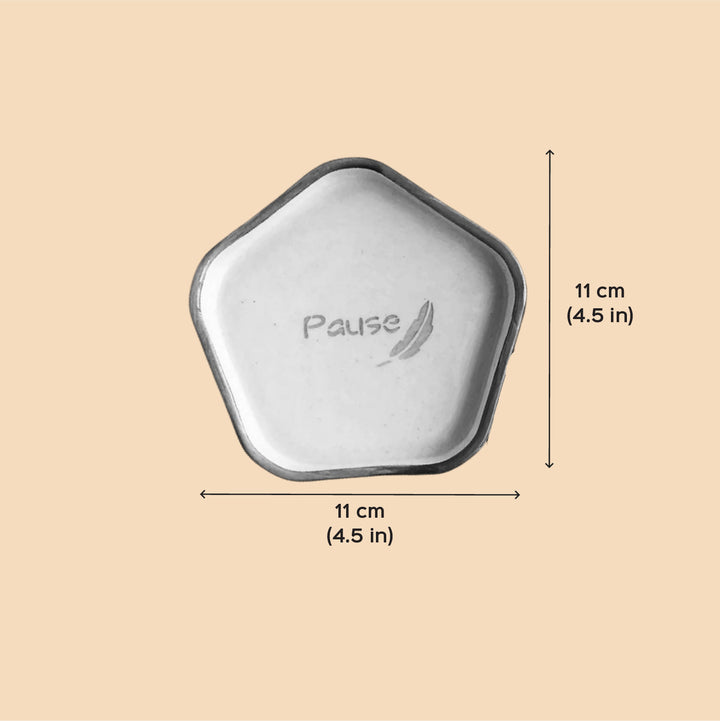 Handmade "Just Breathe" Ceramic Plate