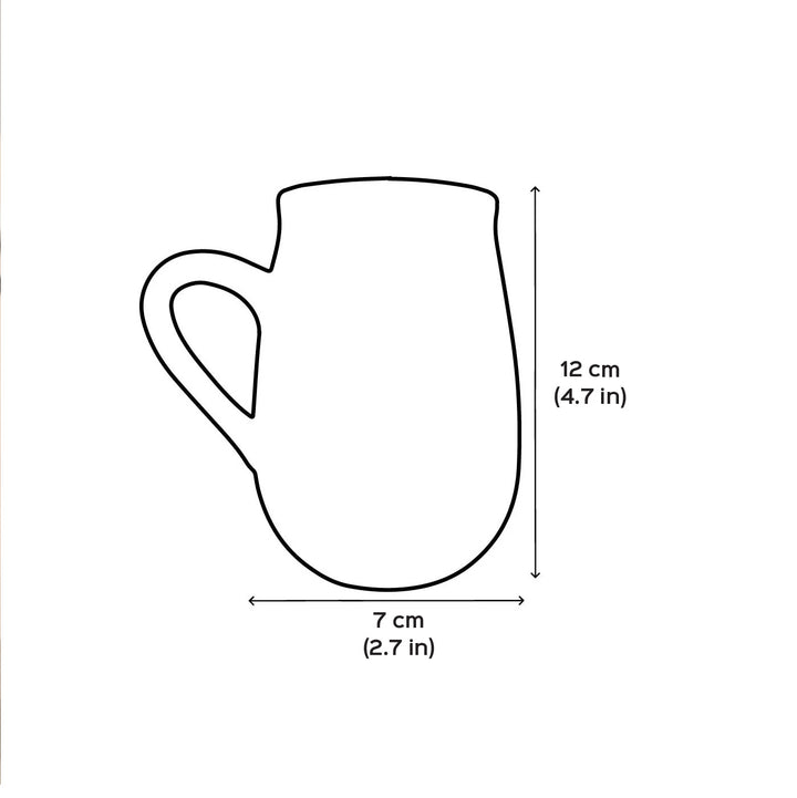 Love Till Infinity Personalized Handmade Couple Terracotta Mug | 350 ml