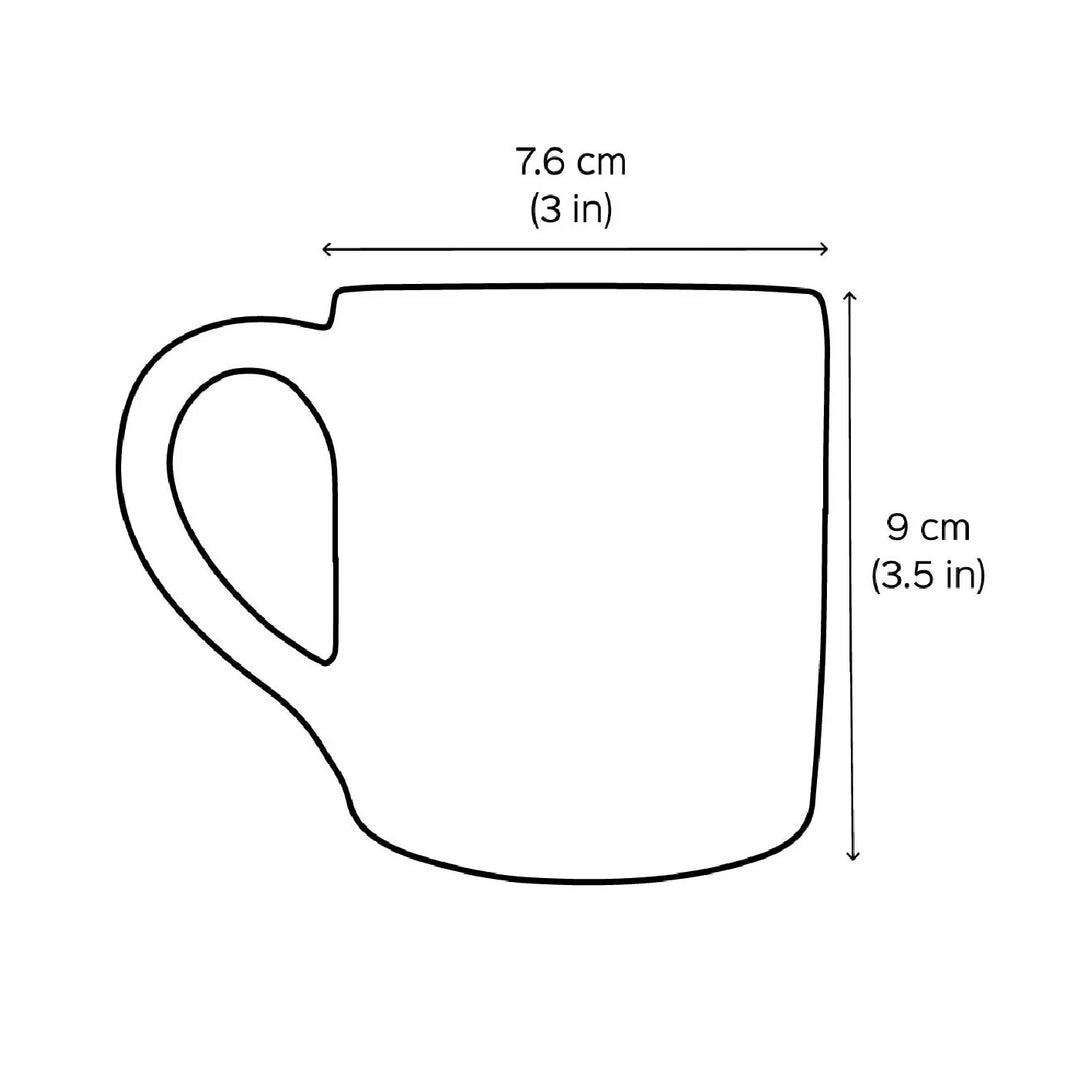 Celestial Heart Personalized Handmade Couple Terracotta Mug | 250 ml