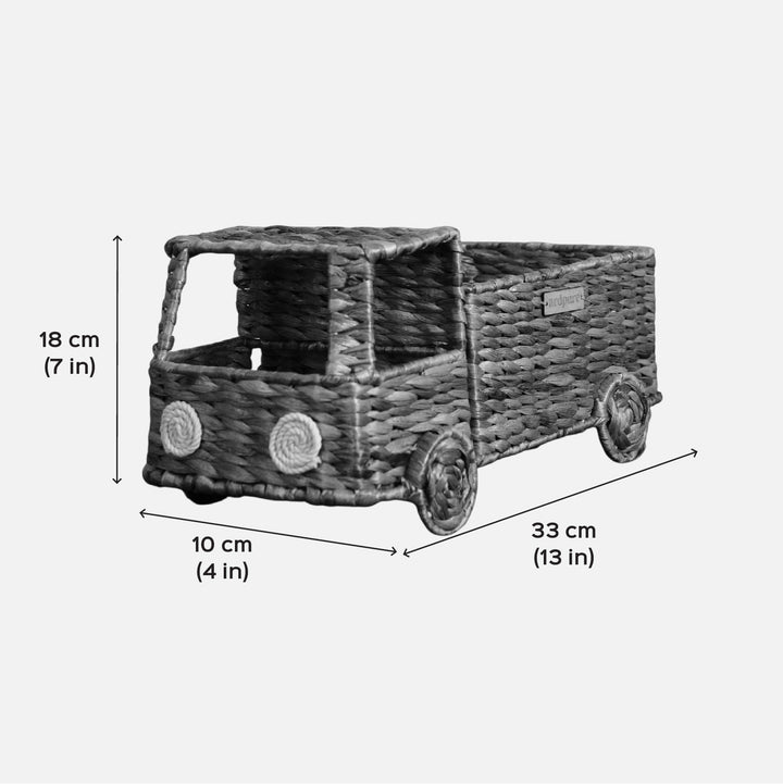 Handmade Water Hyacinth Truck Basket