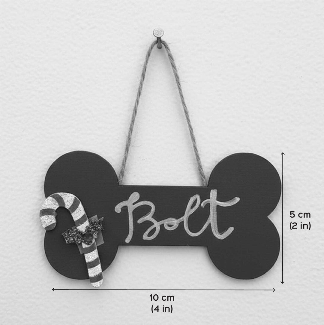 Personalized Hand-Painted MDF Woof Wonder Ornament