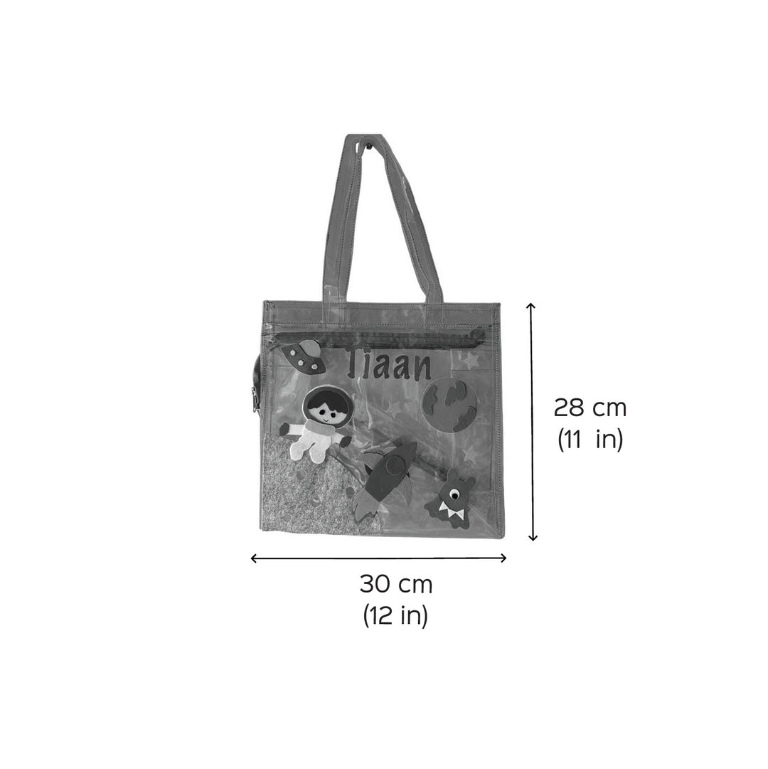 Personalized Handmade Peppa Pig Theme Kids Tote Bag