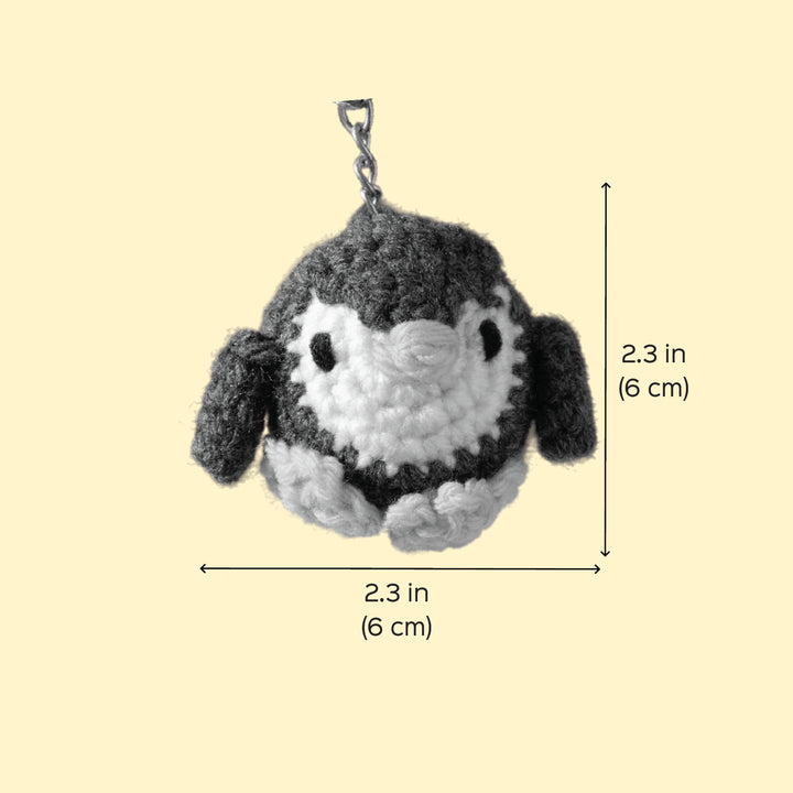 Handmade Crochet Penguin Ornament For Christmas Decoration