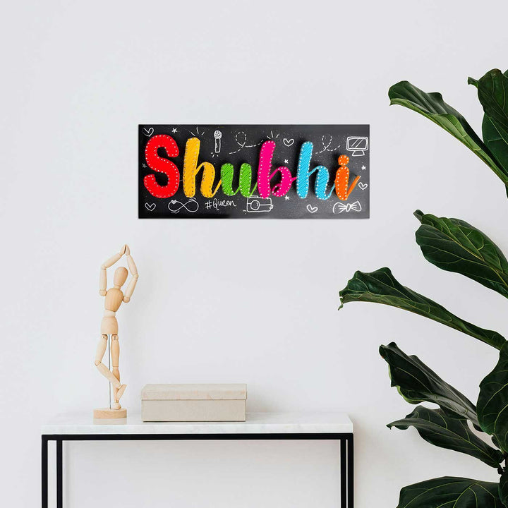 Personalized Handmade String Art Wooden Name Plate