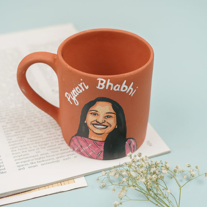 Photo Personalized Hand-Painted Terracotta Mug